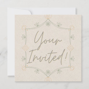 Invitation douce et fantaisiste