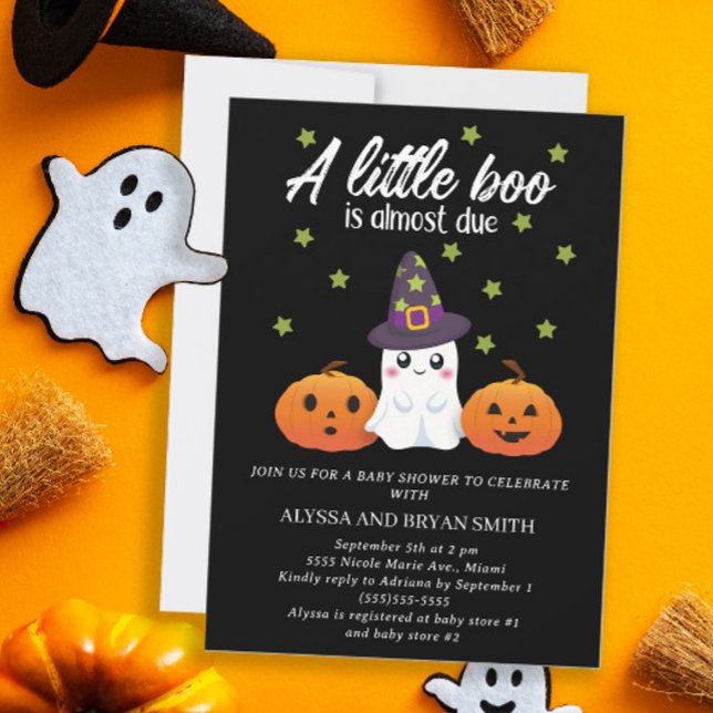 Invitation Douce Fée Petit Boo Bientôt Dû Baby Shower (Créateur téléchargé)