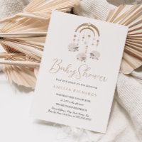 Douce Fête Bohème de Bébé Mobile Neutre