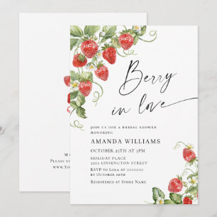 Invitation Douce Fête de Mariage Champêtre à l'Aquarelle Tend