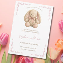 Douce Fête de Naissance Lapin Aquarelle