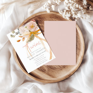 Invitation Douce Florale d'Automne et de Printemps pour l'Arr