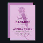 Invitation Douce mignonne pourpre 16 Anniversaire Karaoke Par<br><div class="desc">Cute Purple Sweet 16 Anniversaire Karaoke Party Invitation</div>