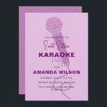 Invitation Douce mignonne pourpre 16 Anniversaire Karaoke Par<br><div class="desc">Cute Purple Sweet 16 Anniversaire Karaoke Party Invitation</div>