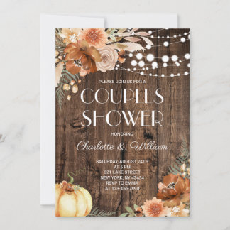 Invitation Douce Nuit de Mariage Rustique en Terre Cuite