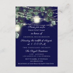 Invitation Douce Nuit Rustique Bois Or Nuit Bouteilles Lumièr