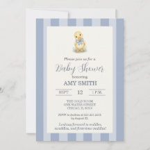 Douce petite caneton Dusty Blue Baby Shower