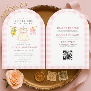 Invitation Douce Petite Fête de Naissance sur le thème des Ci