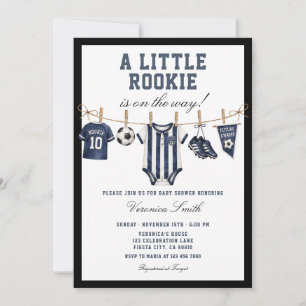 Invitation Douce petite recrue Fête prénatale de bébé garçon 