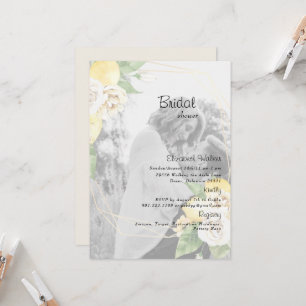 Invitation Douce Photo Citrons & Fleurs Shower de Mariée