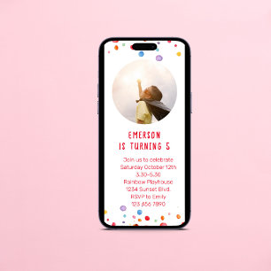 Invitation Douce Sprinkle Anniversaire de enfant