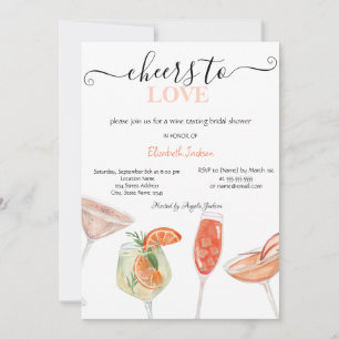 Invitation Douces Boissons Pointillées Fête de Mariage de Dem