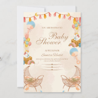Invitation Douces Débuts Baby Shower