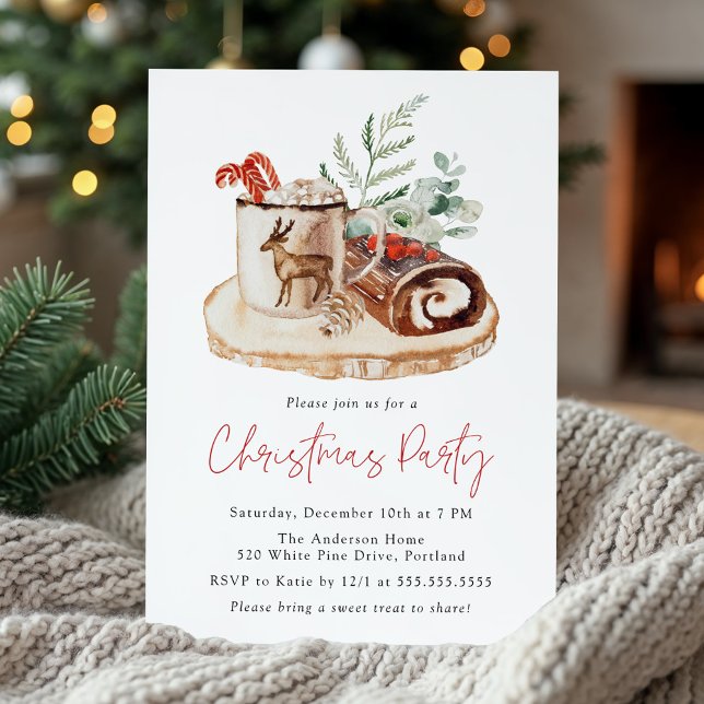 Invitation Douces friandises de Noël pour une fête de Noël co (Créateur téléchargé)