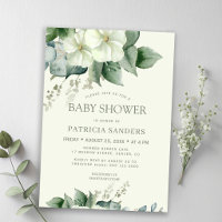 Douceur aquatique eucalyptus floral baby shower