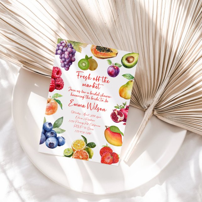 Invitation Douceur de mariage Fresh Off The Market | Thème de (Créateur téléchargé)