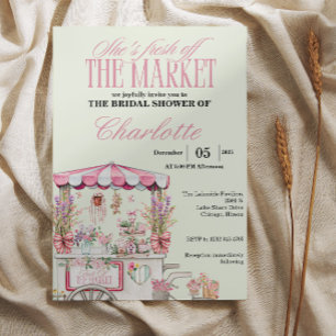 Invitation Douceur Florale pour une Baby Shower "Fresh Off th
