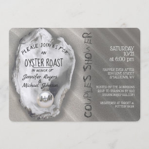 Invitation Douche Couples rôtis huîtres