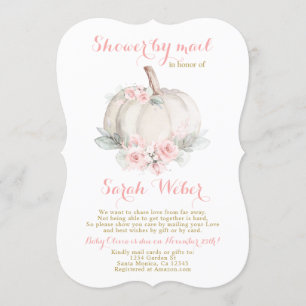 Invitation Douche d'automne par fille de courrier