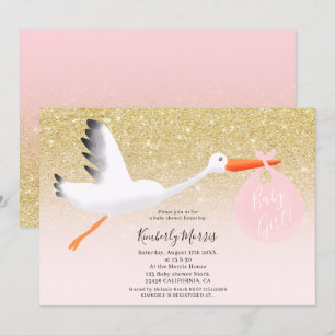 Invitation Douche de bébé d'illustration de parties