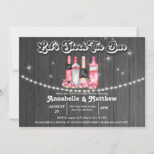Invitation Douche de Couple   Approvisionner le Bar 