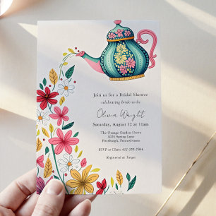 Invitation Douche de la fête du thé nuptiale