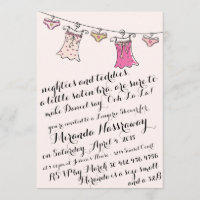 DOUCHE DE LINGERIE DE //D'INVITATION DE PARTIE DE