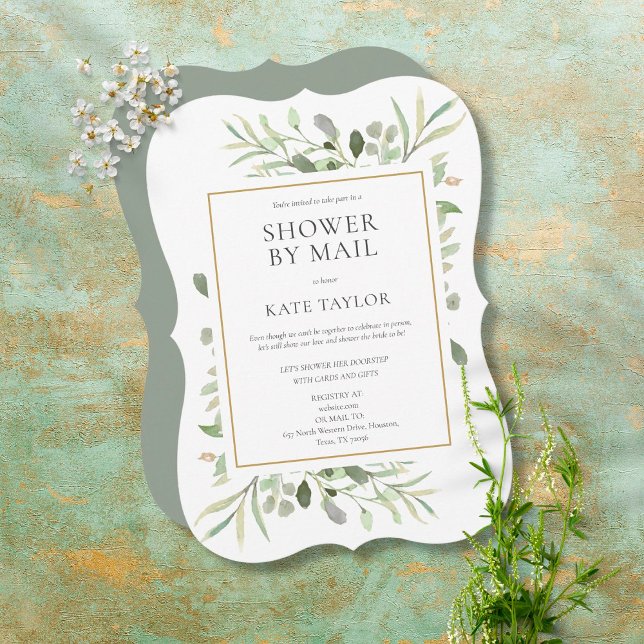 Invitation Douche de Mariée par Courrier à Longue Distance av (Créateur téléchargé)