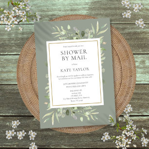 Invitation Douche de Mariée par Courrier à Longue Distance Ve