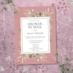 Invitation Douche de Mariée par Courrier à Longue Distance Ve