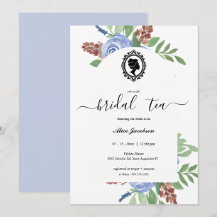 Invitation douche de nuptiale à fleurs vintages