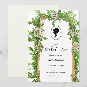 Invitation douche de nuptiale à fleurs vintages