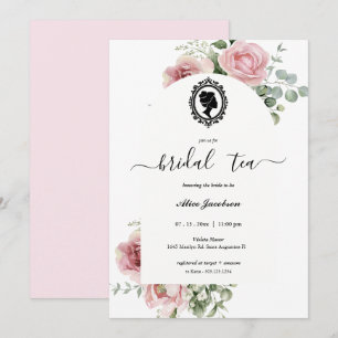 Invitation douche de nuptiale à fleurs vintages