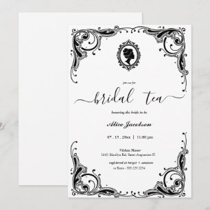 Invitation douche de nuptiale à fleurs vintages