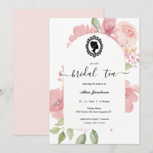 Invitation douche de nuptiale à fleurs vintages