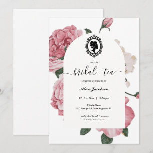 Invitation douche de nuptiale à fleurs vintages