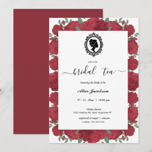 Invitation douche de nuptiale à fleurs vintages