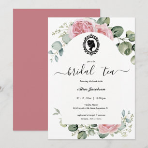 Invitation douche de nuptiale à fleurs vintages