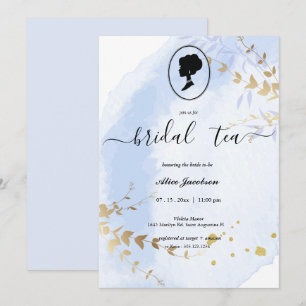 Invitation douche de nuptiale à fleurs vintages