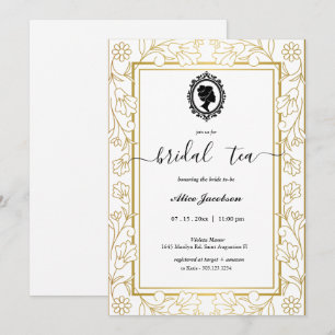 Invitation douche de nuptiale à fleurs vintages