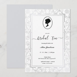 Invitation douche de nuptiale à fleurs vintages