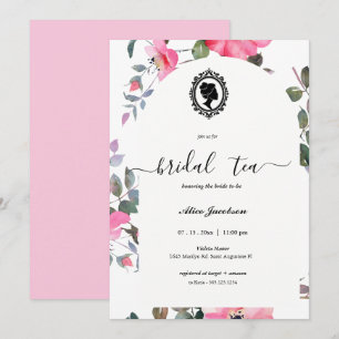 Invitation douche de nuptiale à fleurs vintages