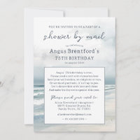 Douche de plage par courrier avec photo Anniversai