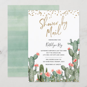 Invitation Douche en cactus mexicain par Fête des mariées pos