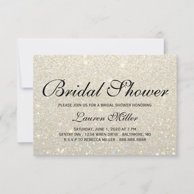 Invitation - Douche Fab Glit Gold Blanc (Devant)