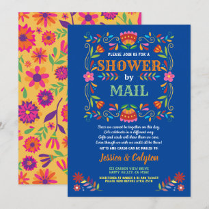 Invitation Douche fiesta par douche longue distance par courr