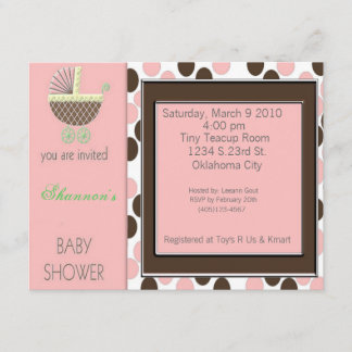 Invitation Douche Inviations de boguet de bébé
