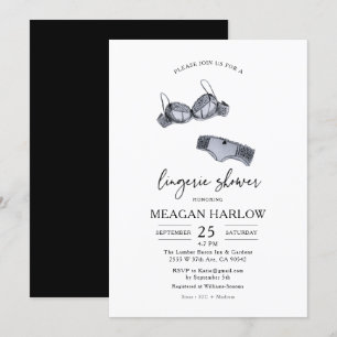 Invitation Douche Lingerie   Fête des mariées de fête de ling