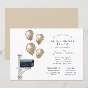 Invitation Douche longue distance nuptiale par courrier