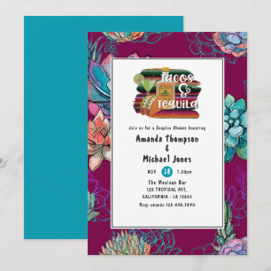 Invitation Douche mexicaine Fiesta Tacos et Tequila Couples